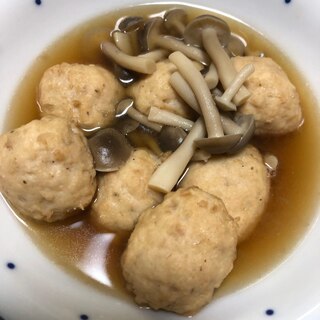 鶏肉団子としめじの煮物